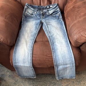 Miss Me Light Blue Slim Boot Cut Jeans